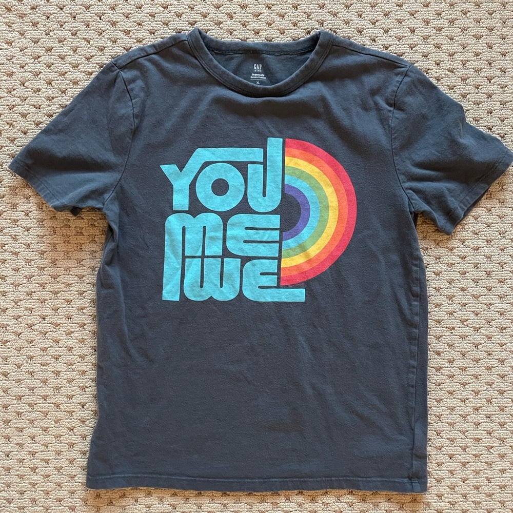 Gap Boys, You Me We Tee, Gray Size XL